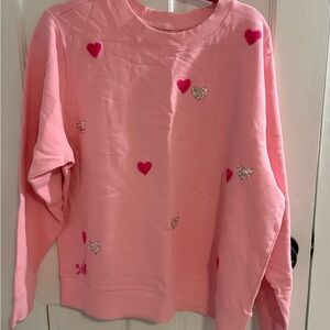 Lilly Pulitzer Pink Heart Sweatshirt